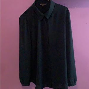 Gorgeous hunter green blouse by adrianna pappell.